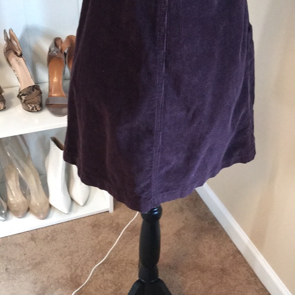 BDG plum corduroy suspender mini dress size s - Picture 8 of 9